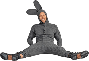 Gray Bunny Onesie