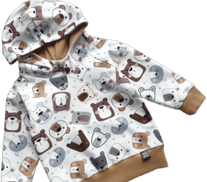 Baby Hoodie and Pants Set with Bears