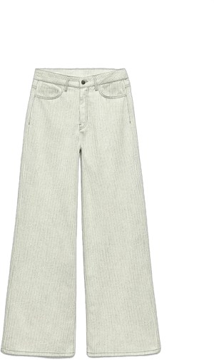 Zara Women's Wide Leg Striped Pants