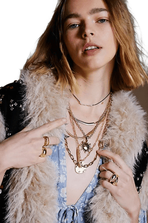 Free People Layered Last Call Necklace