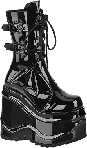 Demonia Women's Wave 150 Mid-Calf Platform Boots