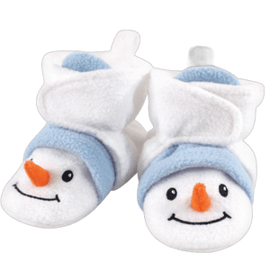 Hudson Baby Unisex Snowman Cozy Fleece Booties