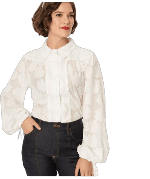 Unique Vintage Francesca Floral Blouse