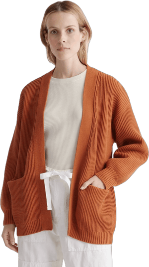 Quince Women's Oversized Organic Cotton Cardigan Sweater