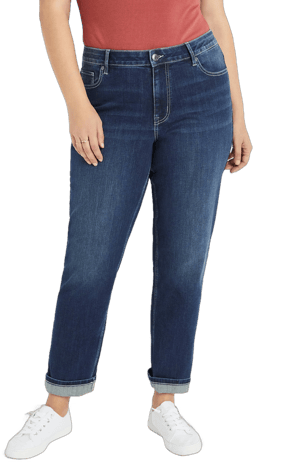 maurices Plus Size Classic Straight Curvy High Rise Jeans