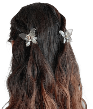 Gold Beam Butterfly Hair Claw