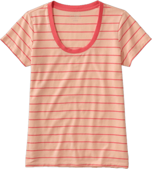 L.L.Bean Women's Soft Stretch Supima Scoopneck Short-Sleeve Tee