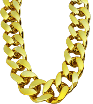 PinCute Men's Big Chunky Gold Chain Fake Gold Chain Necklace