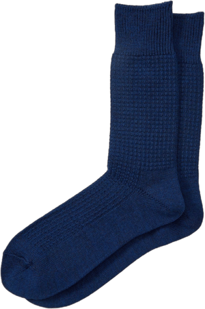 Druthers Men's Merino Wool Waffle Socks