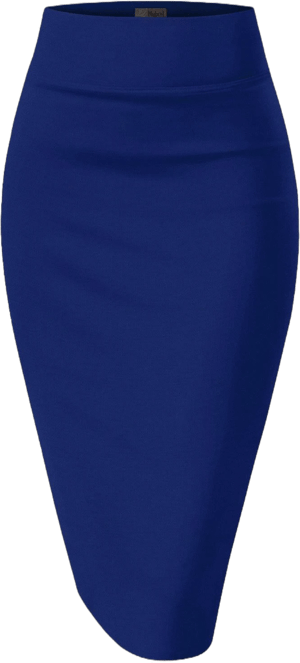 Hybrid & Company Women's Techno/Scuba Stretchy Pencil Skirt Made in USA