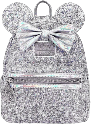 Loungefly X LASR Exclusive Disney Holographic Sequin Minnie Mini Backpack