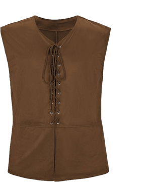 American Trends Men's Renaissance Lace-Up Waistcoat