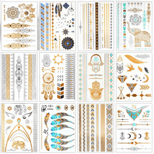 Qpout Metallic Temporary Tattoos