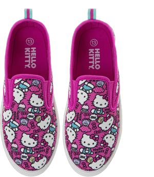 Hello Kitty Laceless Slip-On Canvas Sneakers