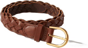 Faherty Women's Braided Leather Belt