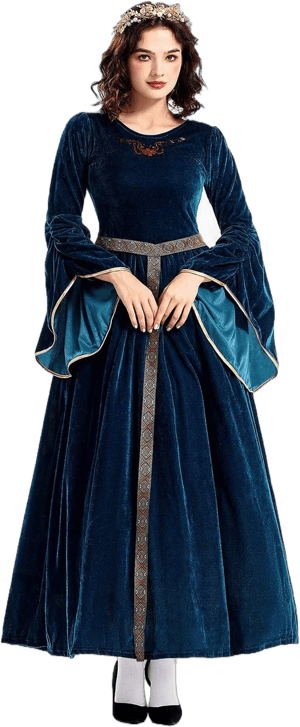 Women's Renaissance Velvet Queen Dress