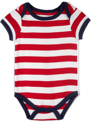 Mightly Organic Cotton Stripe Baby Bodysuit