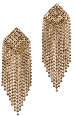 Deepa Gurnani Women's Niomi Crystal Fringe Drop Earrings