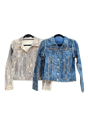 Houston Texas Denim Women's Reversible Denim Jacket