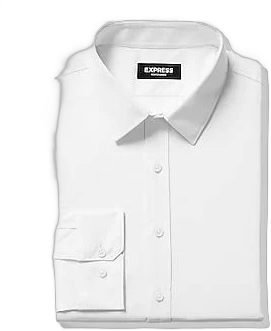 Express Men's Slim Wrinkle-Resistant Performance Dress Shirt