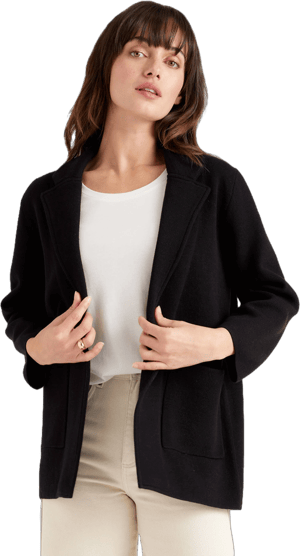 Quince Women's Organic Cotton Knit Blazer