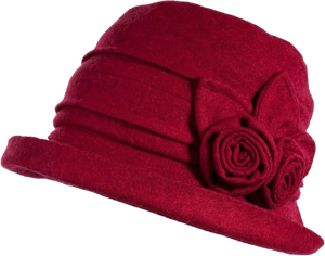 Comhats Winter Cloche Bucket Hat for Women Wool Elegant Dress 1920s Vintage Fedora