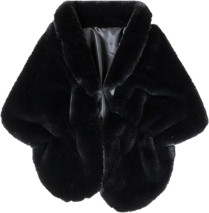 Women's Faux Fur Cloak Shawl