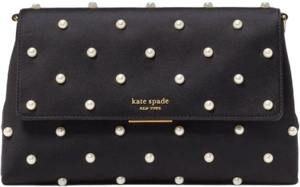 Kate Spade Grace Pearl Embellished Satin Clutch