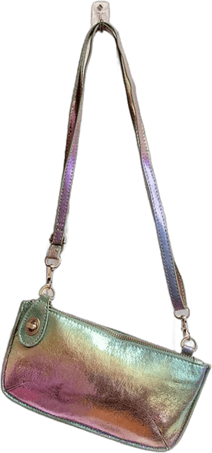 Holographic Mini Wristlet Crossbody