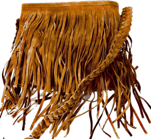 Women's Boho Southwestern Suede Fringed Crossbody Bag