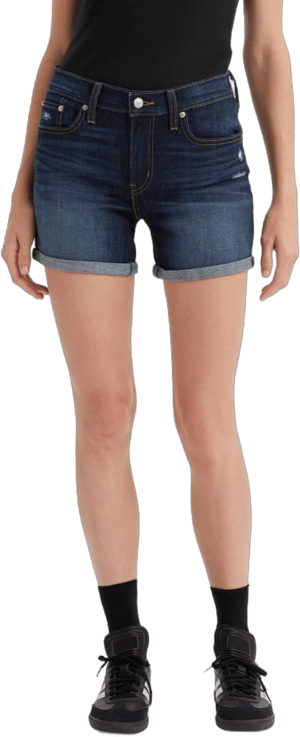 Levi's Women's Mid-Rise Mid-Length Stretch Denim Shorts