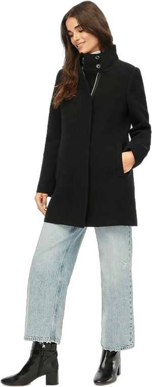 J.Crew Factory Women's City Coat With Button Neck