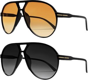 Retro Aviator Sunglasses