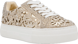 Betsey Johnson Reily Rhinestone Platform Sneakers