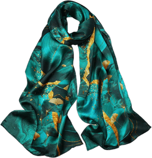 Women's Pure Mulberry Silk Floral Print Scarf