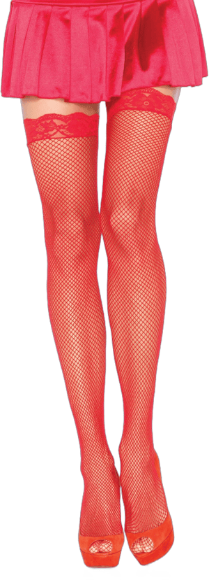 Leg Avenue Women's Lace Top Fishnet Stockings