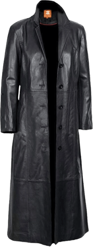 Lambskin Leather Trench Coat