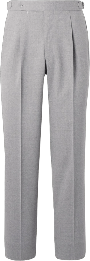 Stoffa Tapered Pleated Wool Trousers