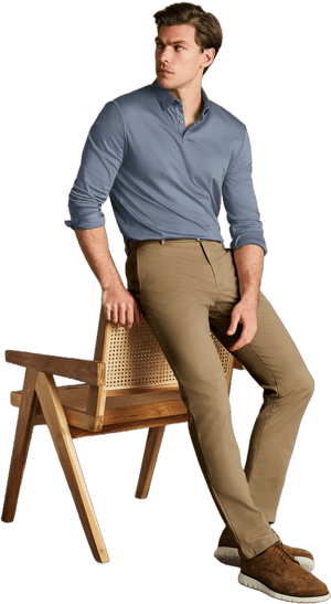 Charles Tyrwhitt Men's Ultimate Non-Iron Chino Pants