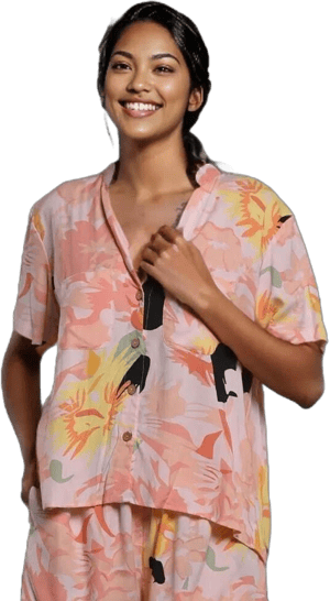 Women's Floral Button Up Shirt