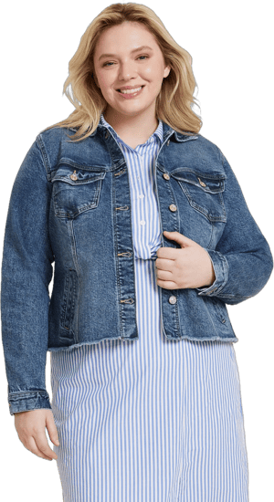 maurices Plus Size Denim Cinched Jacket