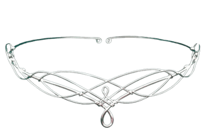 Elven Crown Silver Circlet Tiara