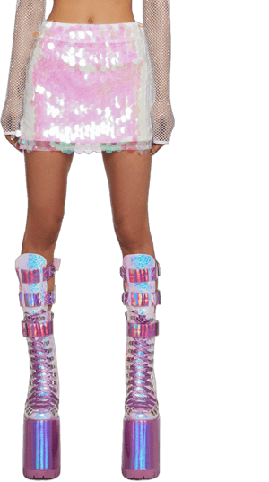 Sweet Bubble Blizzard Sequin Skirt