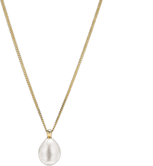 Mejuri Gold Vermeil Pearl Pendant Necklace