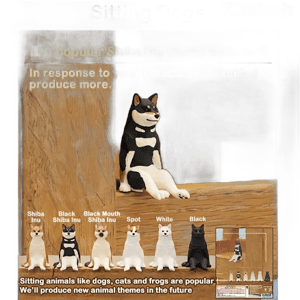 Kitan Club Sitting Dogs Gacha Set of 6