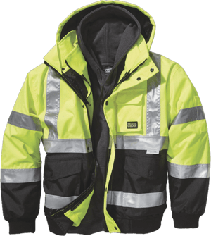 Gravel Gear Men's Class 3 High Visibility 3-in-1 Bomber Jacket