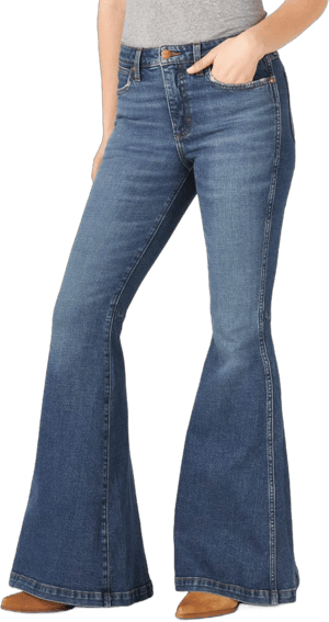 Wrangler Women's Retro High Rise Trumpet Flare Jeans