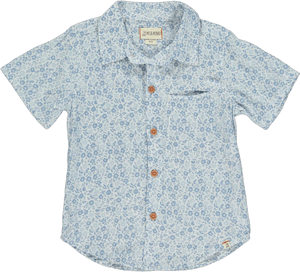 Me & Henry Newport Blue Floral Woven Shirt