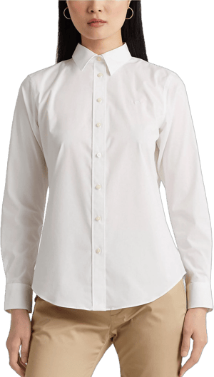 Lauren Women's Ralph Lauren Easy Care Stretch Cotton Shirt