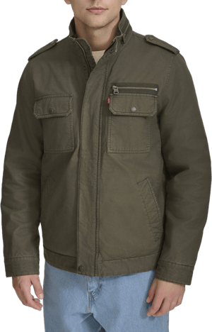 Levi's Men's Cotton Filled Military Jacket